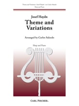 THEME AND VARIATIONS HARP SOLO cover